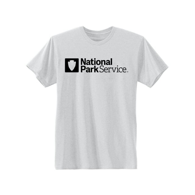 Hanes T-Shirt Graphique pour Hommes, P, Service du Parc National/acier Clair