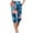 Royal Blue, variant on Capri Pants for Women Loose Fit Summer Hawaii Print Capri Pants Dressy Ladies Baggy Cargo Sweatpants for Hiking