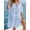 #0284-Blue, variant on Women's Swim Cover Ups Cold Shoulder Half Sleeve Macrame Back Tie Beach Dresses Seaside Soft Loose Beach Cover Ups Gift