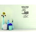 thumbnail image 1 of Stand Ye Not Be Moved Until The Day Of The Lord Christ God Religious Pray Spiritual Holy Bible Christian Worship Decorating Ideas Girl Boy Bedroom Wall Decal Sticker - Size: 21 Inch x 38 Inch, 1 of 3