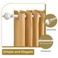 thumbnail image 2 of Curtains rods White 1" diameter adjustable from 36" to 72"  with crown ball finials and 3 piece brackets, 2 of 6