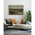 thumbnail image 5 of Drsoum Vintage 24x36in Natural Framed Landscape Canvas Wall Art Village Classic Wall Prints Modern Farmhouse Bathroom Office Decor, 5 of 5