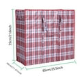 thumbnail image 2 of Storage Bag for Home Textile Organization Foldable Zippered PP Fabric Water Protector for Clothing Bedding Travel Moving Camping, 2 of 3