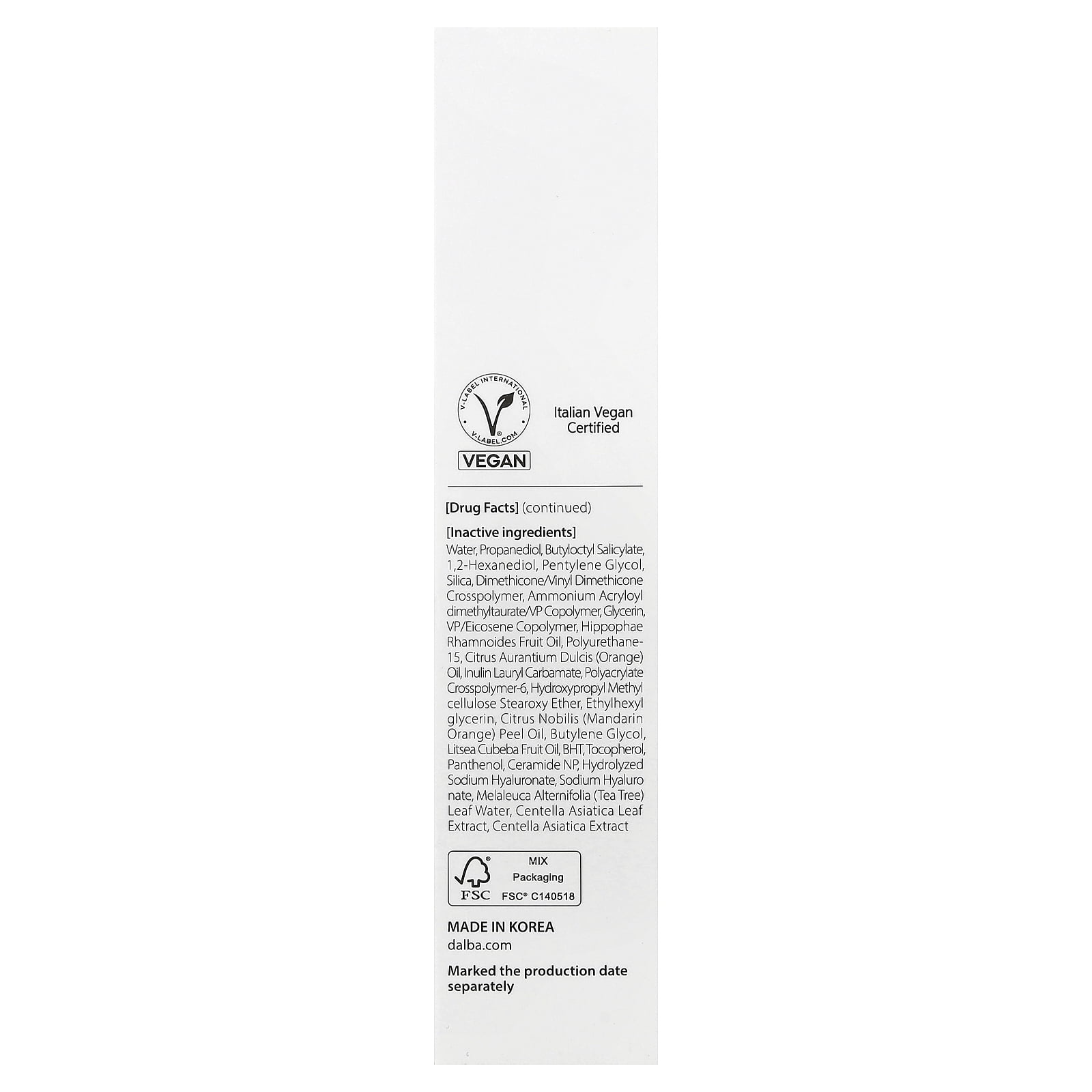 d'Alba UV Essence Waterfull+ Sunscreen, SPF 50+, 1.69 fl oz (50 ml)