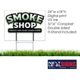 thumbnail image 2 of NEXT LEVEL SIGNS | Smoke Shop Yard Signs | 24 W x 18 H Inches | Metal Ground Step H-Stake 24" x 10" | Made in the USA (Pack of 3), 2 of 7