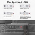 thumbnail image 5 of New York Xpress 20" Carry on Luggage,PC Hardside Expandable Suitcase with Silent Wheels & Aluminum Wide Handle,TSA-Approved, Silver - LP13803, 5 of 11