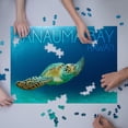 thumbnail image 3 of Hanauma Bay, Hawaii, Sea Turtle (1000 Piece Puzzle, Size 19x27, Challenging Jigsaw Puzzle for Adults and Family, Made in USA), 3 of 4