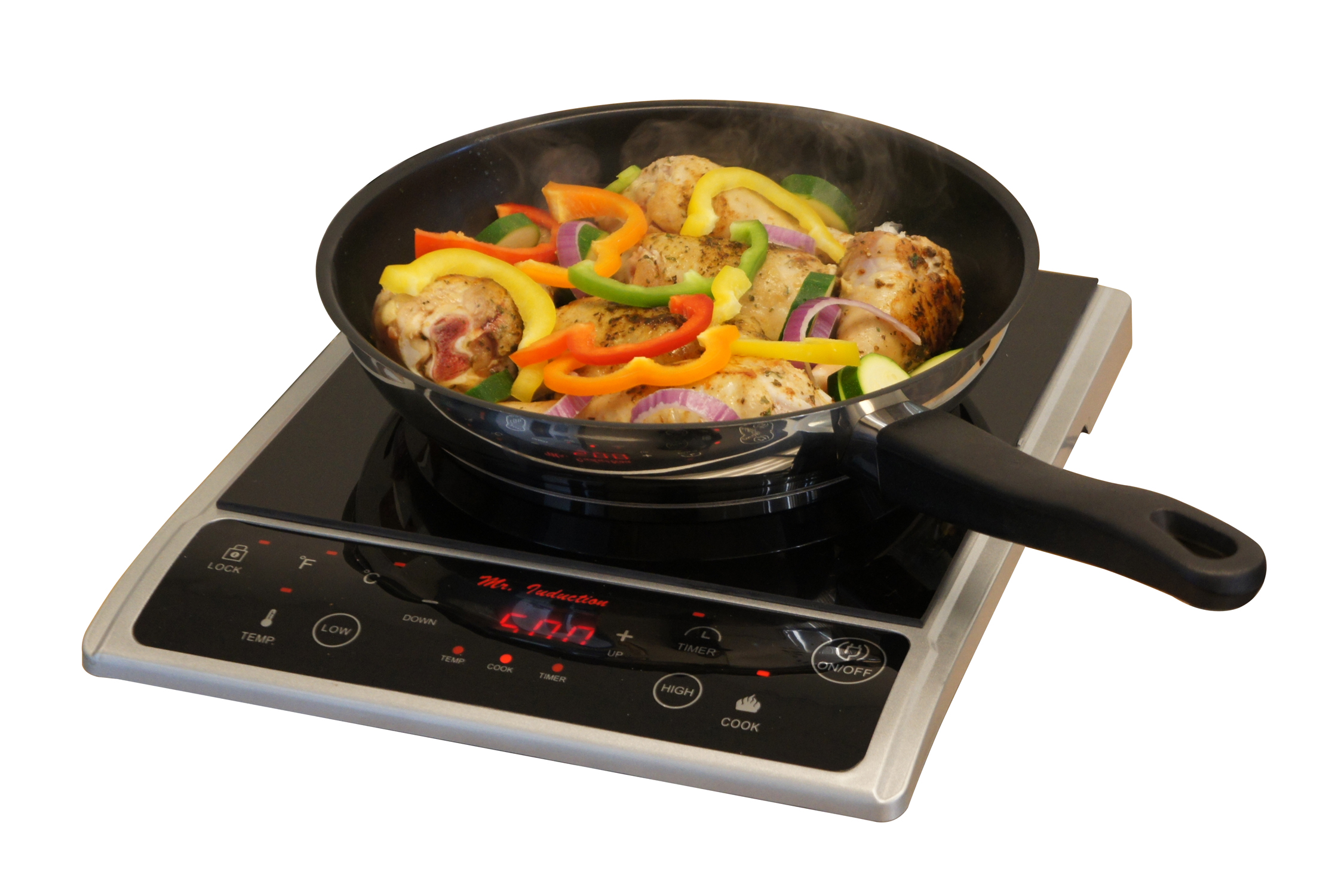 SPT 1,300W Induction Cooktop, Silver - image 3 of 4