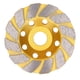 thumbnail image 2 of Muela abrasiva de hormigón de 4 pulgadas, disco de pulido de copa de diamante de 12 segmentos de alta resistencia Turbo Row, 2 of 14