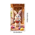 thumbnail image 3 of Wooowa Easter 35 X 72 Inch Door Cover Curtain, Wall Hanging Backdrop Decor, Indoor Outdoor Accessory for Festival Party and Home Entryway, 3 of 6