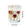 thumbnail image 3 of Dried Flower Jelly Wax Candle - Long Lasting Aromatherapy Candles with Real Flowers, Romantic Gifts for Women, Transparent Soy Wax Candle for Bedroom, Bath, Yoga Relaxation & Home Decor (3.35"), 3 of 7