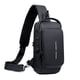 thumbnail image 1 of Mochila para el pecho para hombre, mochila con carga USB, bolso de hombro, mochila de viaje, bolso cruzado impermeable para el pecho, 1 of 5