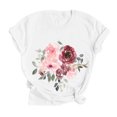 thumbnail image 2 of Outfmvch T Shirts for Women Casual Summer T Shirt Floral Butterfly Funny Graphic Tee T Shirt Womens Tops, 2 of 6