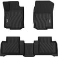 thumbnail image 2 of 3W 3W Floor Mats for Benz GLE 2016-2019 Custom Fit Floor Liner for Benz GLE 1st and 2nd Row Full Set TPE All Weather Car Mats Black, 2 of 5