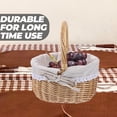 thumbnail image 1 of WRISTBIQUE 1Ud Cesta Tejida De Rattan Con De Tela Para Guardar Postres Y Snacks, 1 of 6
