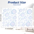 thumbnail image 2 of Topboutique Bubble Wall Decal 2 Sheets Bubbles Wall Stickers Ocean Theme Wall Decor Clear Bubble Wall Decal Sticker Blue White Bubble Ocean Background for Bathroom Party Decoration, 2 of 6
