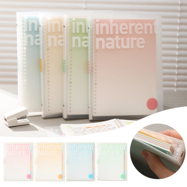 Vaidha PP Transparent Matte Coil Book Wholesale Detachable PP Loose Leaf Book Student A5 Homework Loose Leaf Book