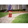 thumbnail image 3 of Taylor Glitter Cowgirl Western Boots Girls, Red Sparkle Size 1 youth (big kid), 3 of 6