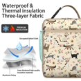thumbnail image 4 of Cat Paw Print Pattern Insulated Lunch Bag, Cute and Funny Pet Lovers Tote for School, Office, Travel, Picnic, 4 of 6