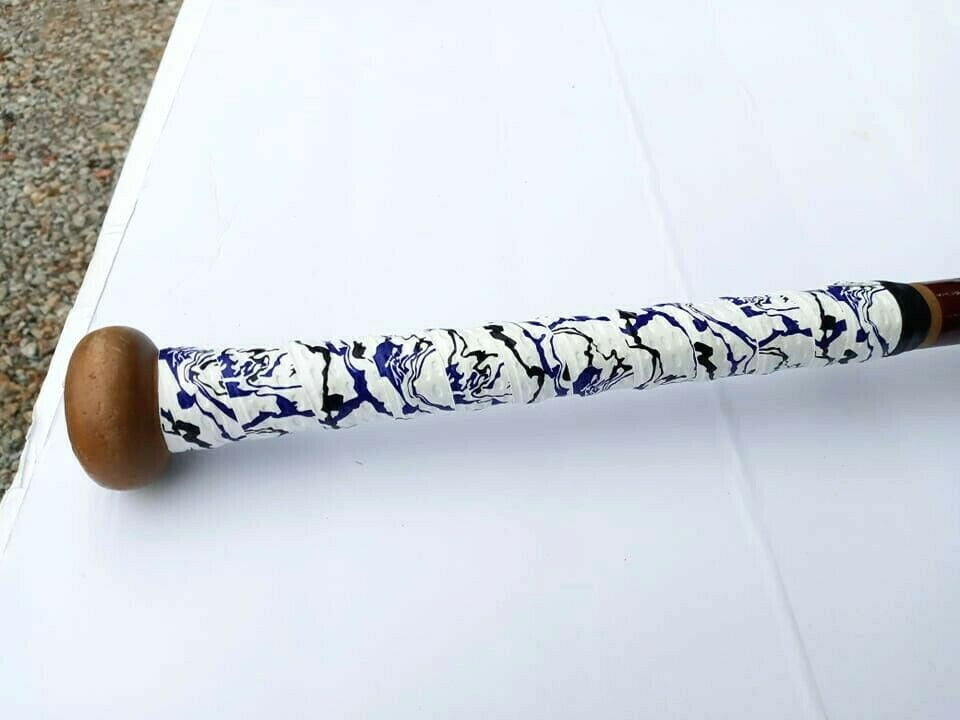 Baseball Bat Grip Tape Grip & Rip Cushioned Softball 1.10mm Grip Tape (White Marble)