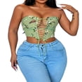 thumbnail image 1 of Floral Tube Tops for Women  Sleeveless and Off Shoulder Design, 1 of 9