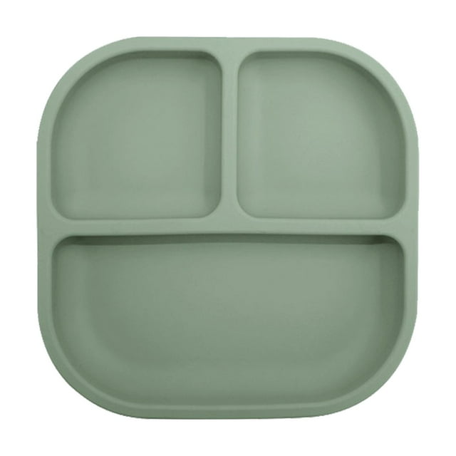 SHAGUOZHOU Silicone Divided Plate Tray For Dining Table Kitchen Living Room Multipurpose Serving Dish Food Container Dining Table Runner Set for 8 Christmas Place Mats Indoor Dining 36 round Table Mat