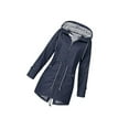 thumbnail image 2 of Veste à Capuche Douce pour Femme Imperméable Manteau de Pluie Extérieur Série cold war Vert TG, 2 of 4