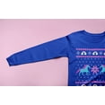 thumbnail image 5 of Old Glory Unicorn Rainbow Ugly Christmas Sweater Youth Long Sleeve T Shirt, 5 of 6