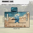 thumbnail image 7 of FKELYI Golf Cart Accessories Portable Golf Cart Seat Cover Cushion Protector Foldable Carts Cushion Towel Blanket for EZGO Yamaha Carts, Beach Turtle Starfish Print, 7 of 7