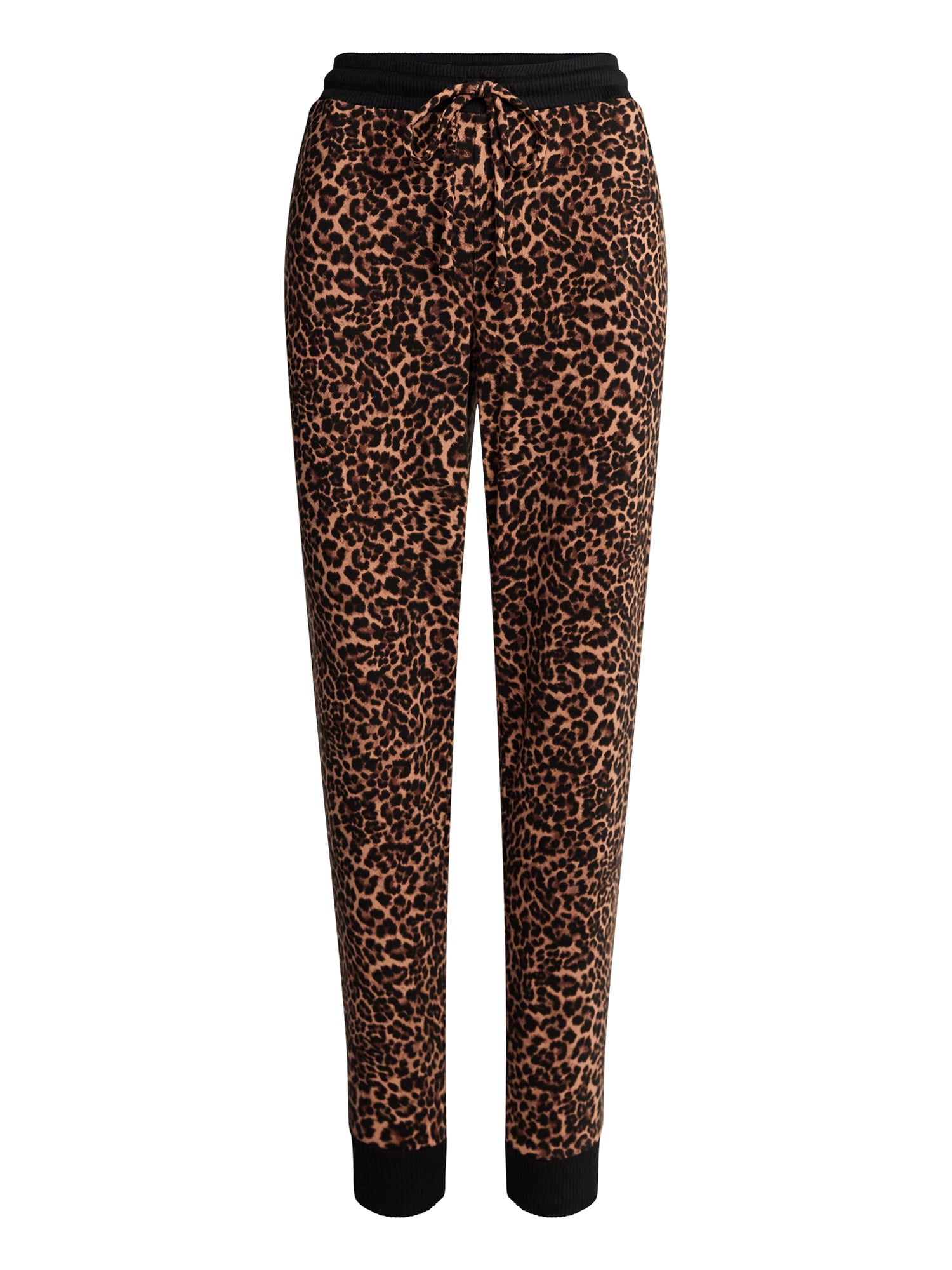 Joyspun Women's Cozy Lounge Collection Hacci Knit Sleep Joggers, 29'' Inseam, Sizes XS-3X