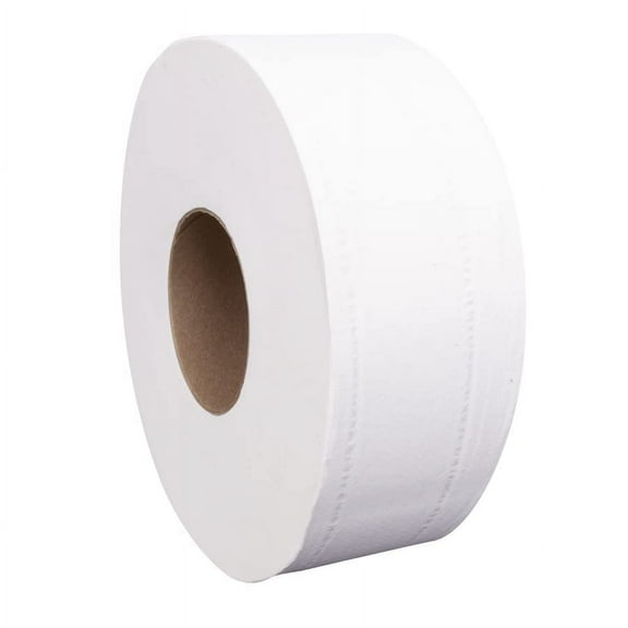 Sofidel Right Choice White 2 Ply Jumbo Roll Towel Toilet Tissue, 9 x 1000 Feet - 12 per case.