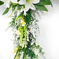 thumbnail image 5 of Herrnalise Easter Cross Wreath Artificial Lilies Spring Wreath for Front Door White Lily Flower Garland Home Window Wall Decoration, 5 of 7