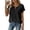 Black,#117, variant on Tops for Women Summer Short Sleeve V Neck T Shirts Lightweight Embroidered Lace Boho Blouses Casual Beach Tops,M