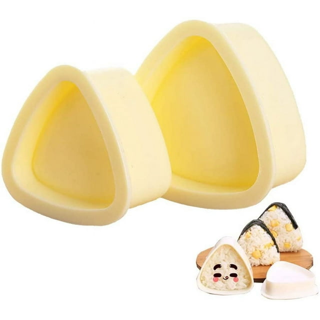 2pcs Onigiri Mold Triangle Two Sizes Non-Stick bento Press Rice Ball Mold