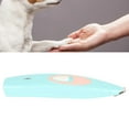 thumbnail image 3 of Cortapelos para mascotas, cortapelos eléctrico profesional de seguridad para patas de perro, mango cómodo, poco ruido para viajar (azul), 3 of 5