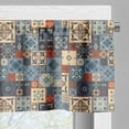 thumbnail image 5 of Ambesonne Moroccan Valance & Curtain, Tunisian, 55"x30", Dark Orange Slate Blue, 5 of 7