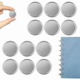 thumbnail image 4 of 20 Pieces Gold Discs Binder Rings Plastic Discs for Notebook and Planner Scrapbooking (Silver), 4 of 5