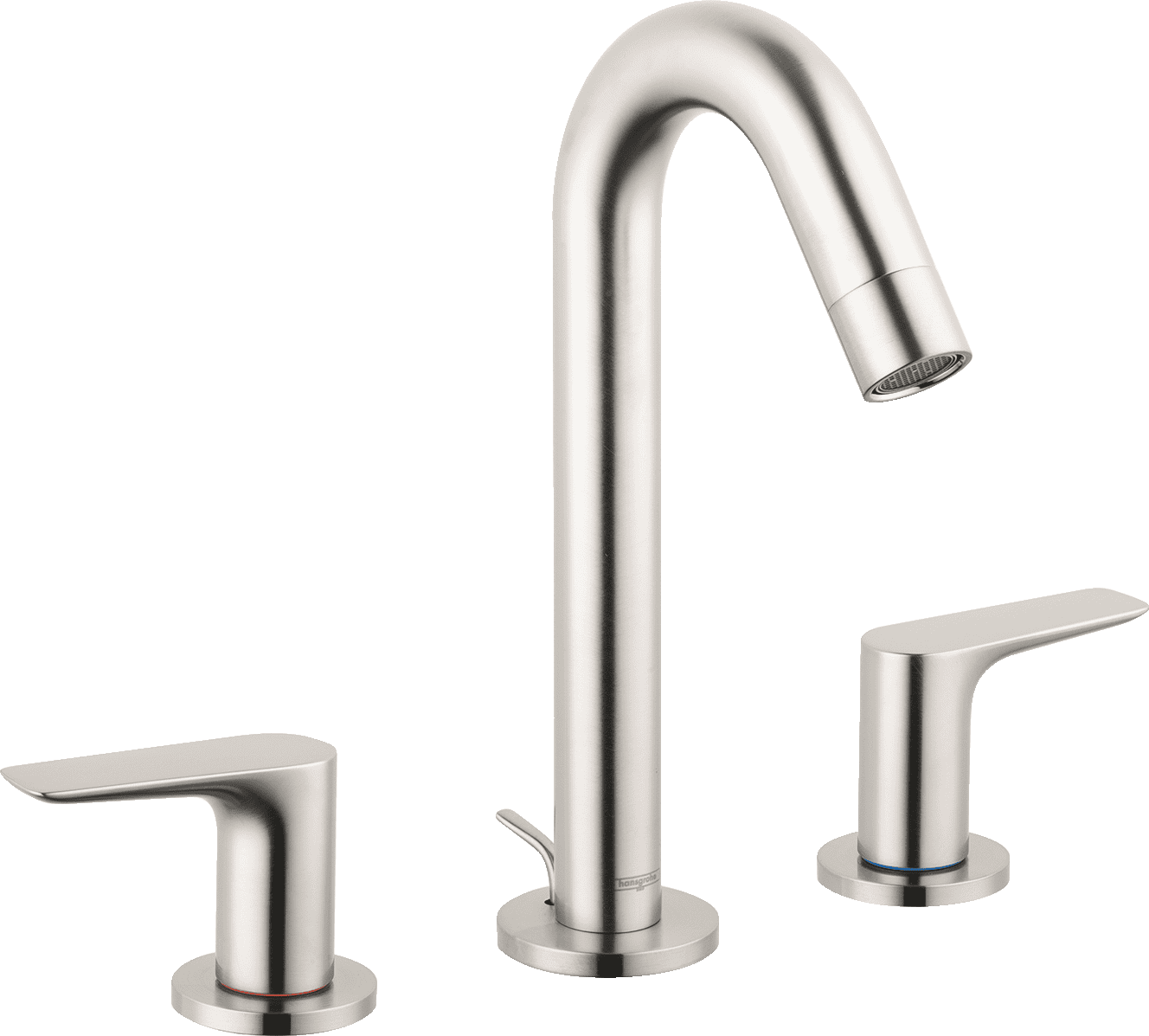 Hansgrohe Logis Widespread Faucet 150 with Pop-Up Drain, 1.2 GPM in ...