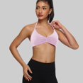 thumbnail image 5 of Endives Sports Bras for Women Strappy Sports Bras Open Back Deep V Bras Casual Bralette Yoga Crop Top With Removable Cups Bras for Women No Underwire, 5 of 6