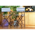 thumbnail image 4 of Statra Bamboo Indoor Outdoor Canvas Directors Chair Barstool - Set of 2, 4 of 11
