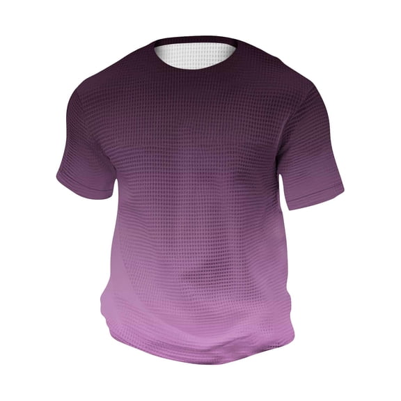 Dealovy Mens Plus Size T-Shirts Short Sleeve Crew Neck Casual Homewear Color Changing Shirts for Men S-5XL