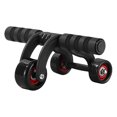 thumbnail image 2 of 3-Wheel Roller with Knee Pad, Abdominal Exercise Equipment for Home Use, Push Up Roller with Three-Wheel Stability, Silent Training, Foam Handles for Comfortable Grip, 2 of 9