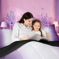 thumbnail image 4 of meiyoeat purple White Gradient Full Size Comforter Sets,Modern Minimalist Geometric Lines Bedding Comforter Set,Reversible,3pcs,1 Comforter and 2 Pillowcases, 4 of 7