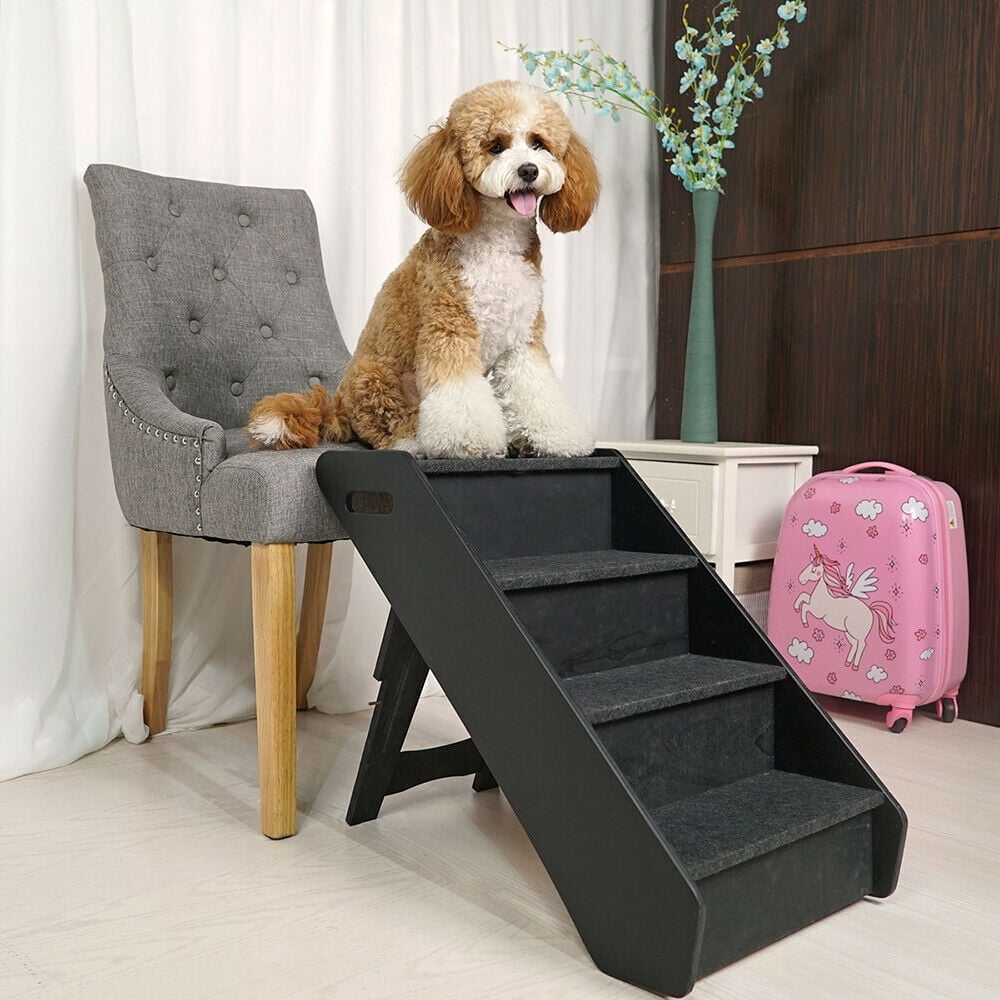 Hommoo Pet Steps Stairs for Small Puppy Dogs Cats, Portable Lightweight