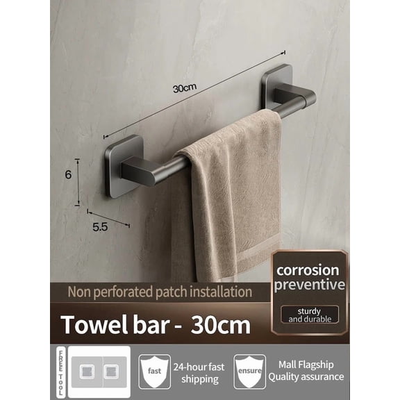 No Need To Drill Walls For Installation Bathroom Towel Bar/Hook/Towel Rack/Kitchen Rag Rack Bathroom Accessories
