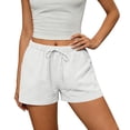 thumbnail image 2 of Women's Summer Shorts Elastic Waist Wide Leg Casual Shorts Womens Soft Athletic Lounge Sweat Shorts with Pockets Drawstring Workout Shorts, 2 of 9