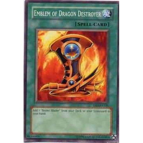 YuGiOh Dark Revelation 1 Common Emblem of Dragon Destroyer DR1-EN145