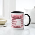thumbnail image 4 of CafePress - Electrician Rates Humor Mugs - 11 oz Ceramic Mug - Novelty Coffee Tea Cup, 4 of 4