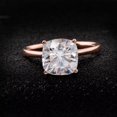 thumbnail image 3 of solitaire jewels 3CT Cushion Moissanite Solitaire Engagement Ring For Women, 18K Rose Gold, 3 of 5