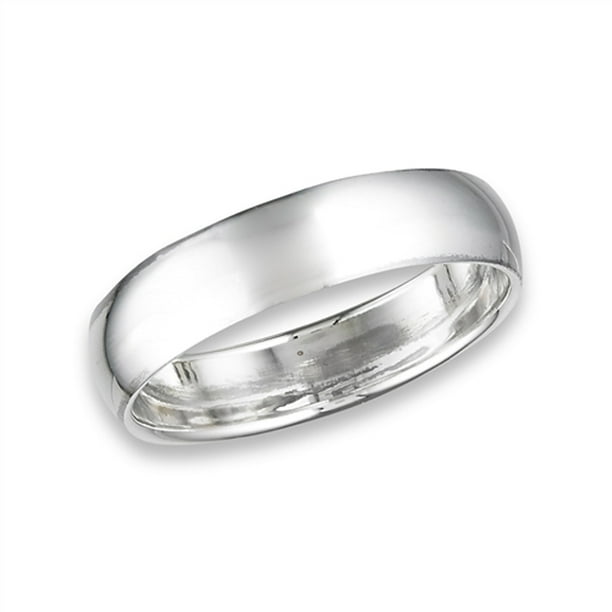 Sac Silver Men's Wedding Band 6mm Classic Wide Ring New .925 Sterling